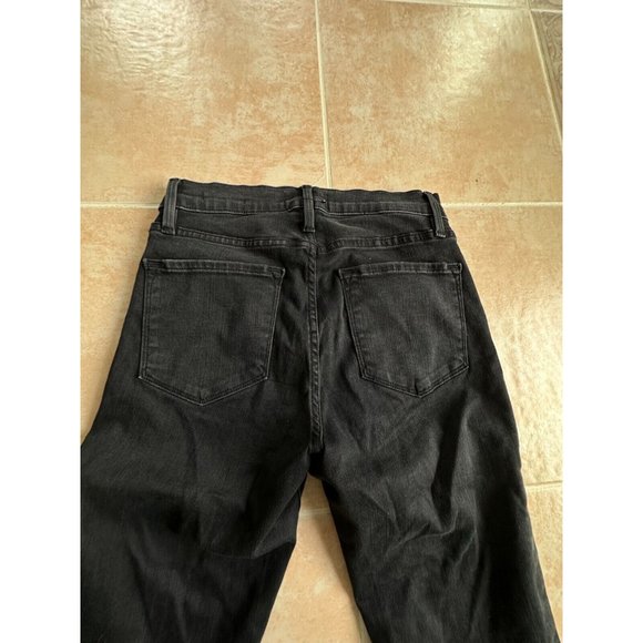 FRAME Worn  Twice  Denim  Le Bell  black jeans‎ Women size 25 - Picture 3 of 10